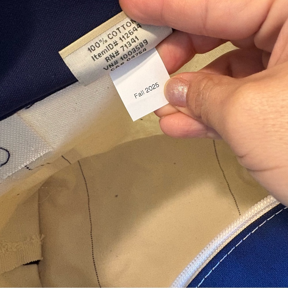 L.L. Bean Boat and Tote Blue Canvas San Francisco Logo Embroidered Company USA - Picture 7 of 13
